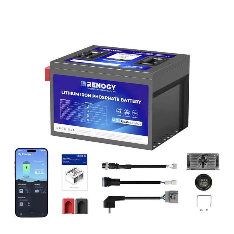 Renogy Golf Cart 48V 105Ah Lithium Iron Phosphate Battery