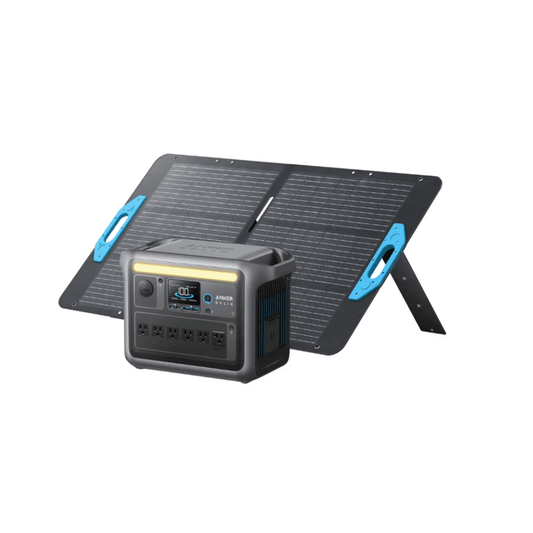 Anker SOLIX C1000X Solar Generator + 100W Solar Panel - Ideal for Vanlife, Camping, Overland