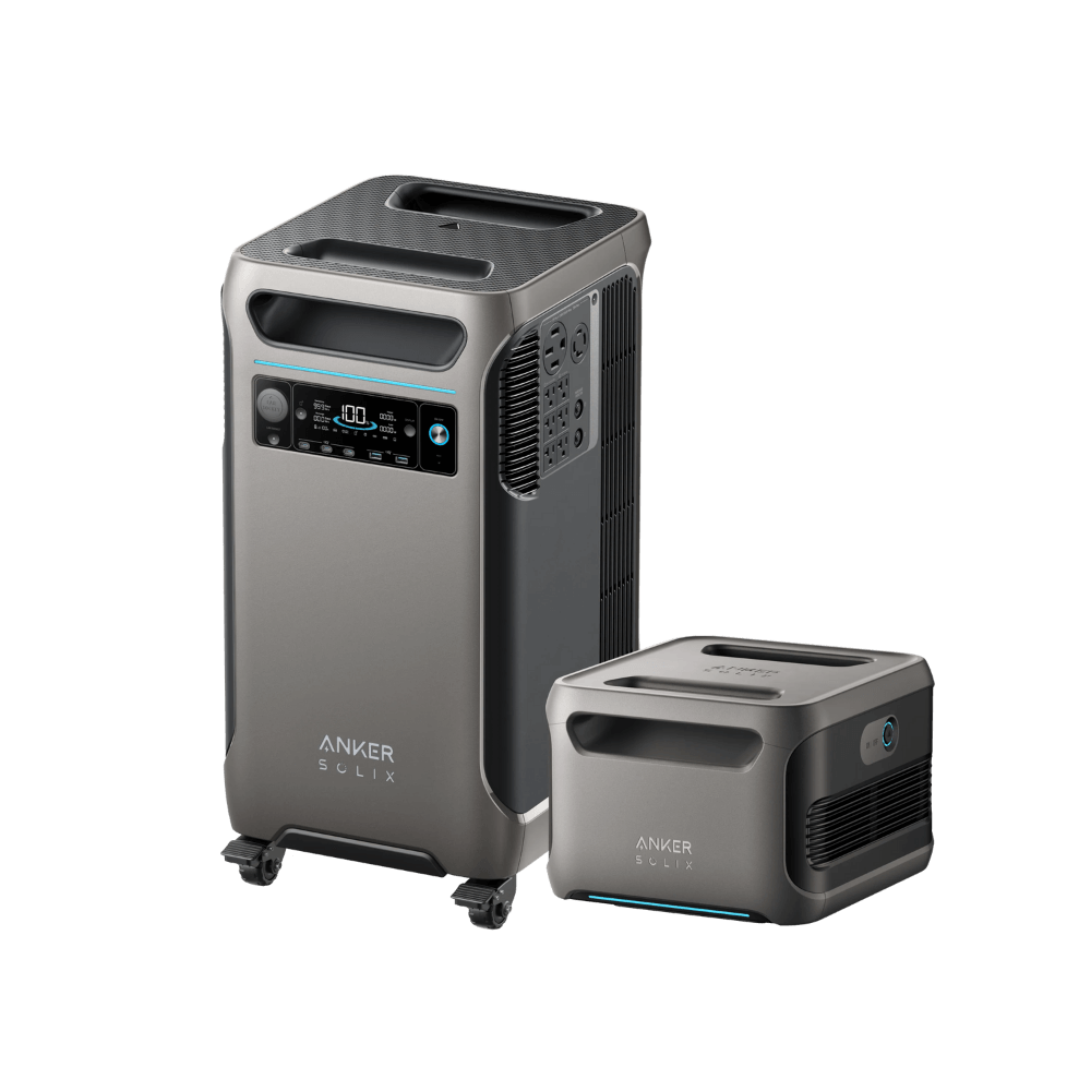 Anker SOLIX F3800 and F3800 Expansion Battery showcasing advanced power technology and versatility for home and off-grid use.