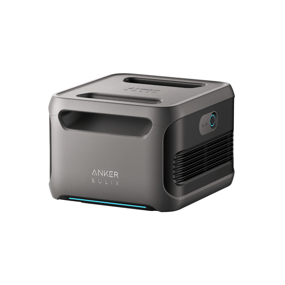 Anker SOLIX F3800 power station with handle, compact design for portable energy solutions.