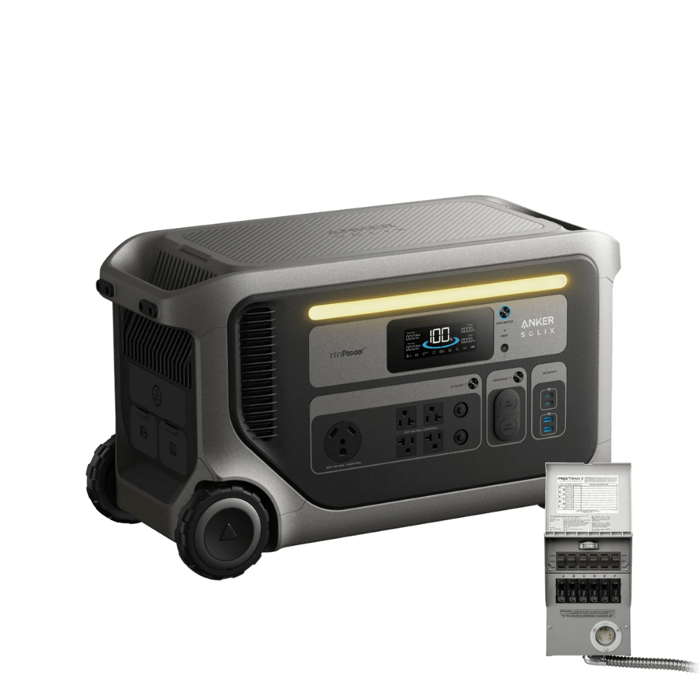 Anker SOLIX F3000 + 6-Circuit Manual Transfer Switch
