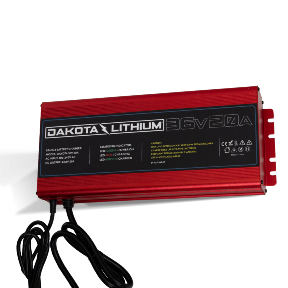 Dakota Lithium Ultra Fast 36V 20A Waterproof LiFePO4 Onboard Battery Charger