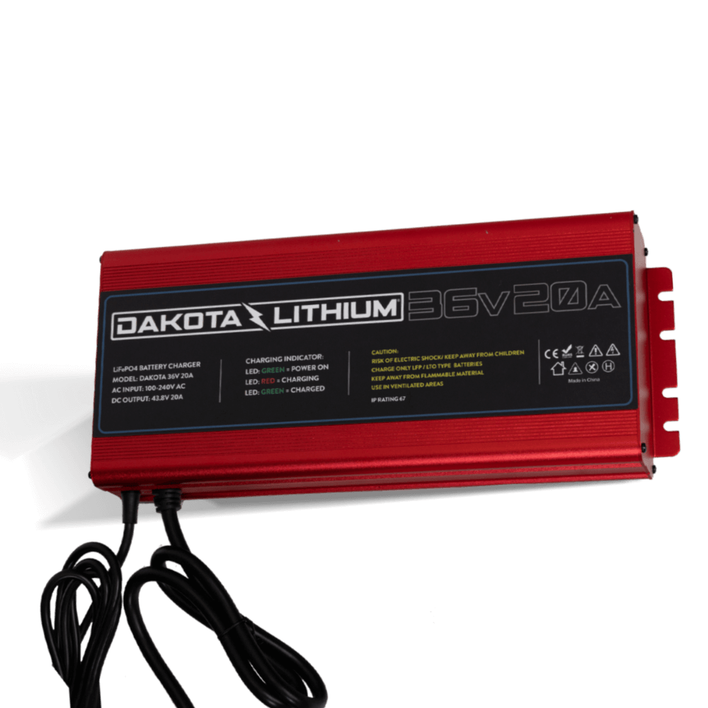 Dakota Lithium Ultra Fast 36V 20A Waterproof LiFePO4 Onboard Battery Charger