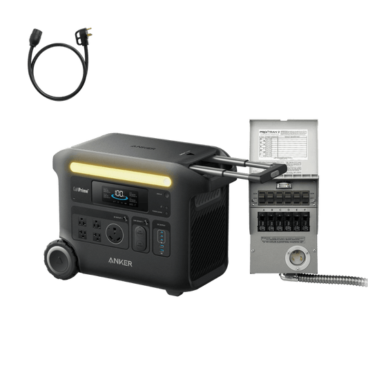 Anker SOLIX F2600 + Home Backup Kit (Transfer Switch + Cable)