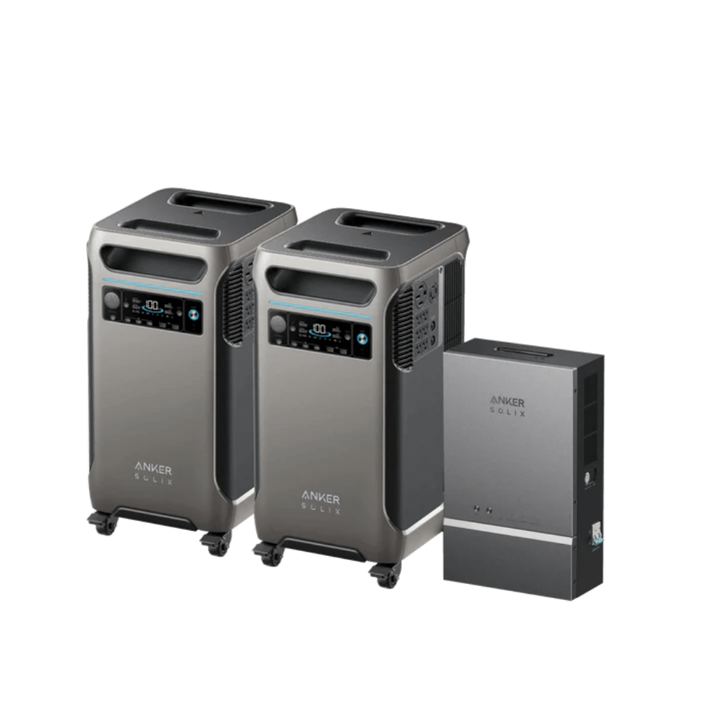 Anker SOLIX F3800 x 2 home backup power system with Smart Home Power Kit, featuring dual units for energy resilience.