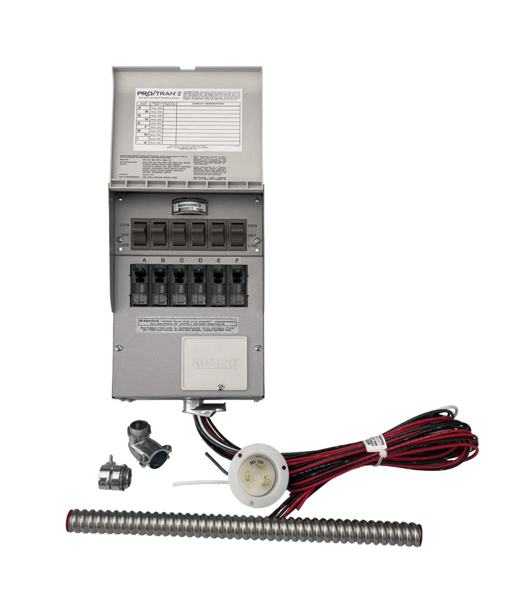 Anker Solix Home Backup Kit (120V, 30 Amp, 6-Circuit Transfer Switch + Cable, For F3000, F2600, F2000)