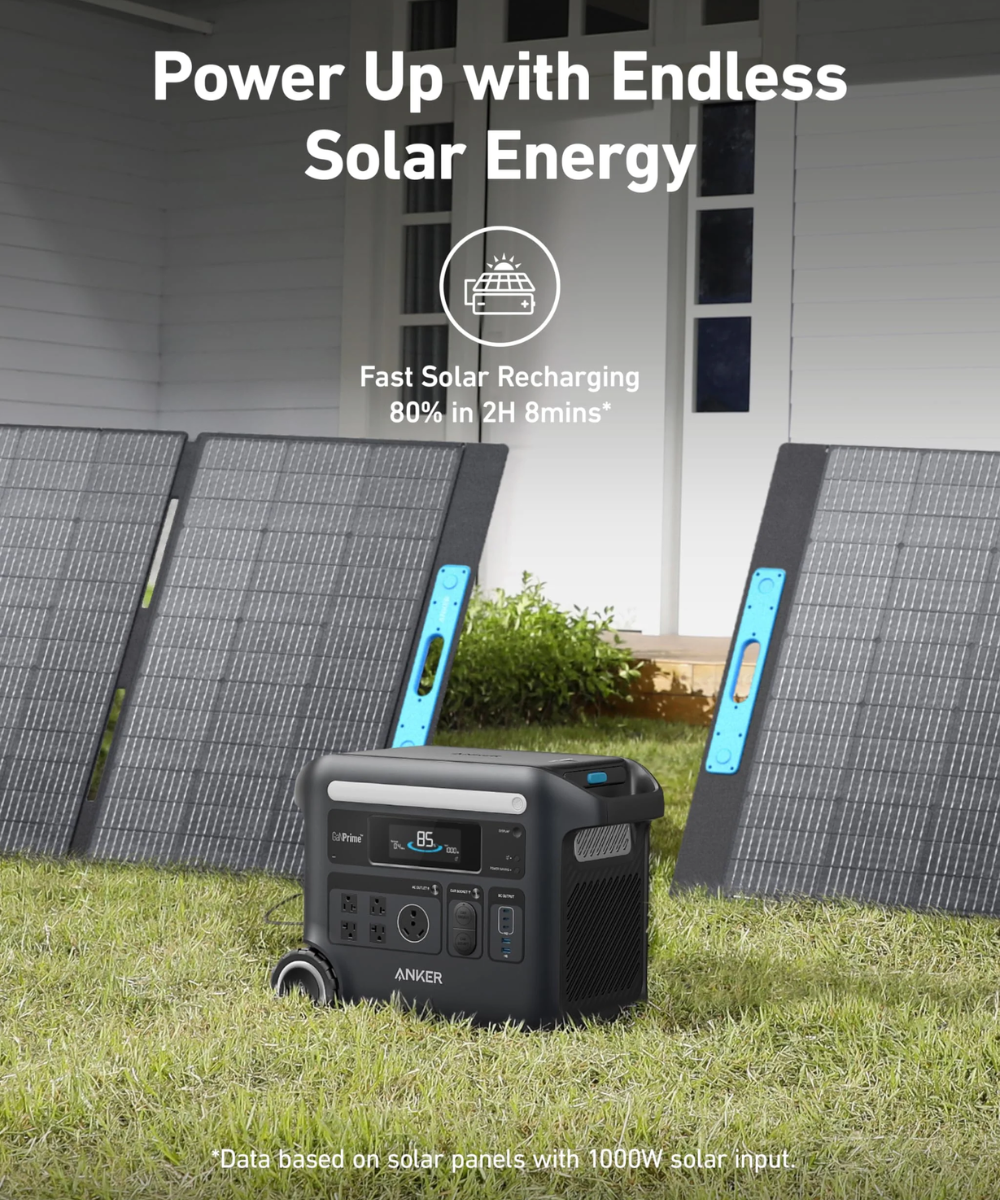Anker SOLIX F2600 Solar Generator + 400W Solar Panel