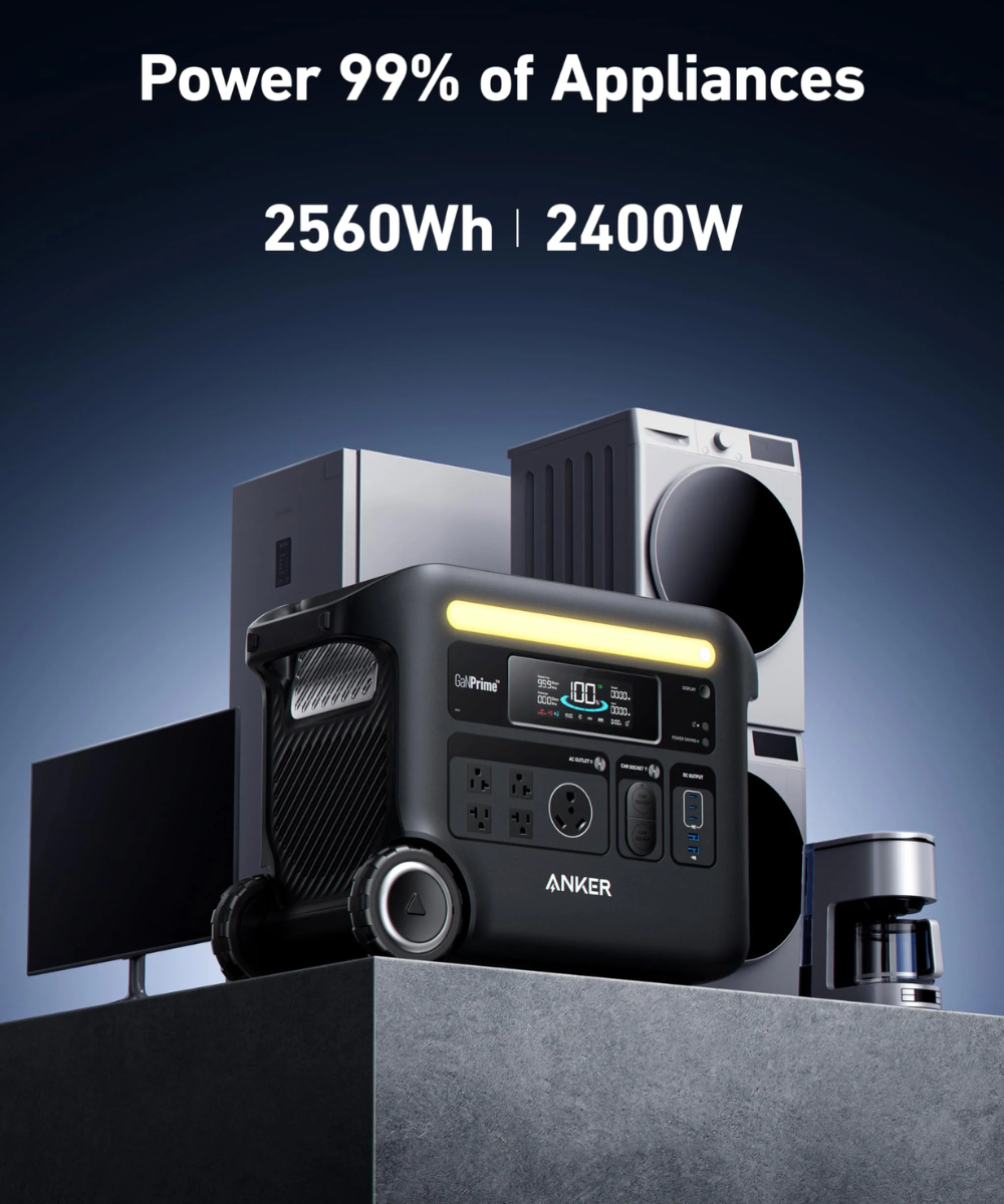 Anker SOLIX F2600 Solar Generator + 400W Solar Panel