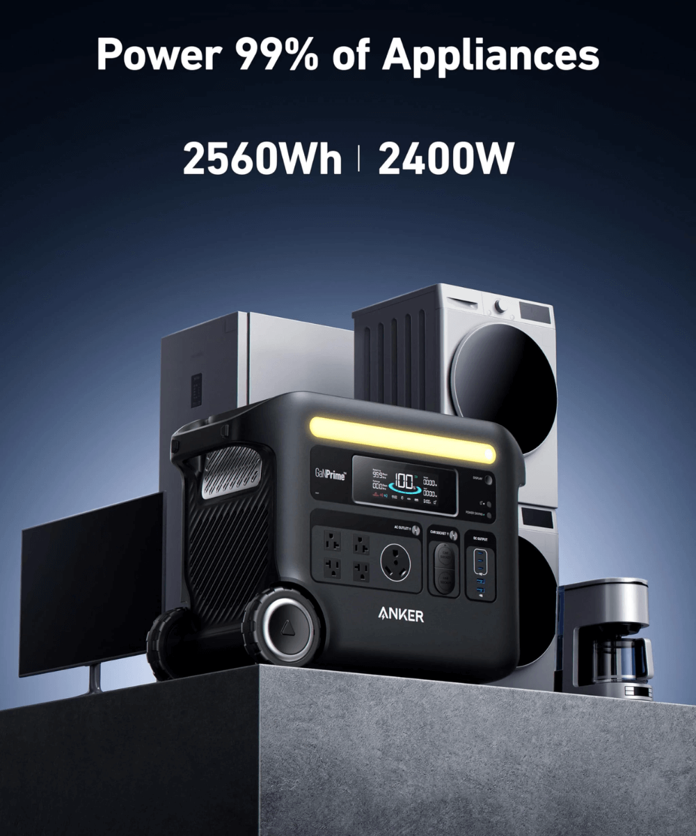 Anker SOLIX F2600 Solar Generator + 400W Solar Panel