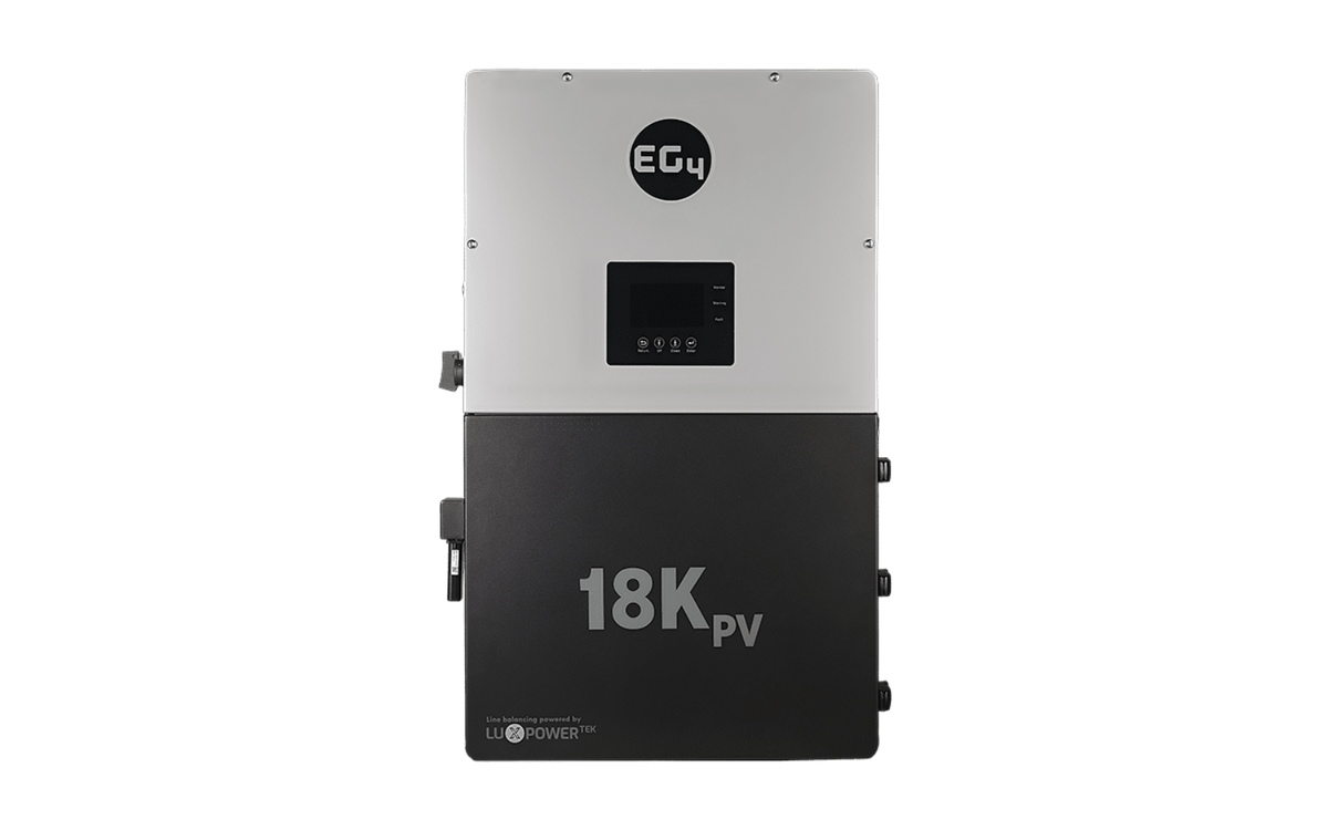 EG4 18kPV All-in-One Hybrid Solar Inverter | 18kW PV / 12kW AC | Split-Phase | 4-MPPT | Scalable | Remote Wi-Fi Monitoring