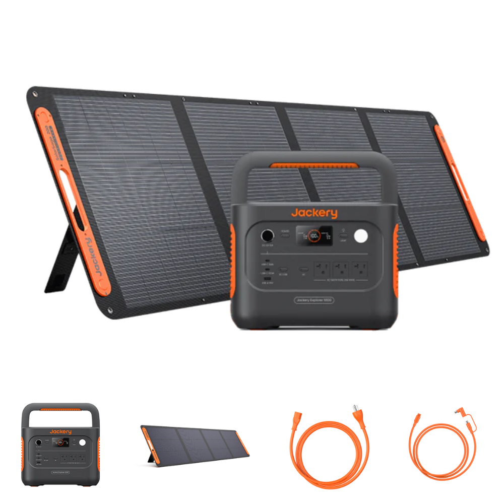 Jackery Explorer 1000 v2 Solar Generator + SolarSaga 200W