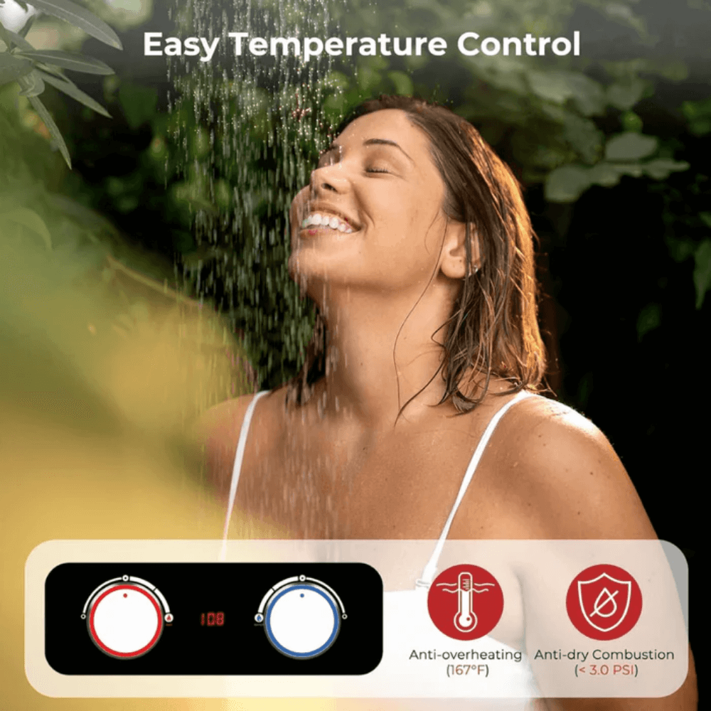 Camplux Pro Series 6L 1.58 GPM Outdoor Portable Tankless Gas Water Heater