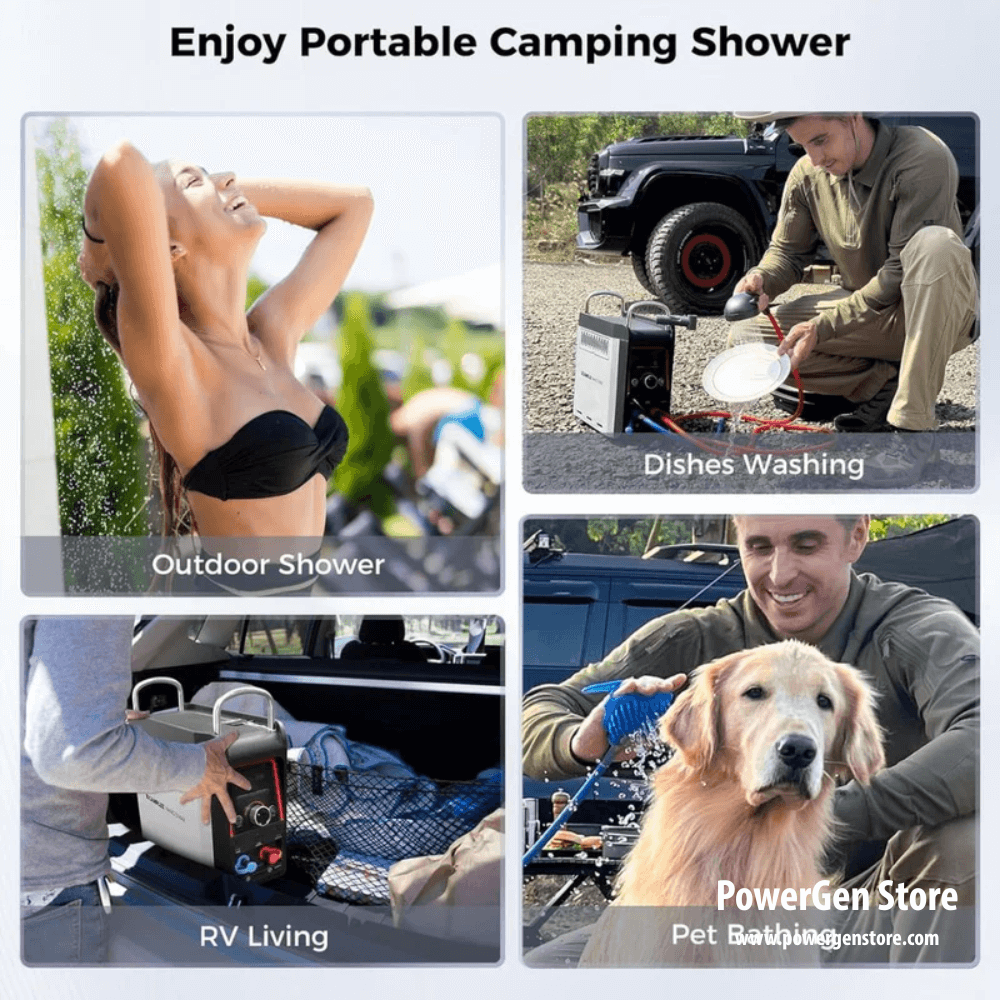 Camplux Nano 3 Max Portable Propane Hot Water System