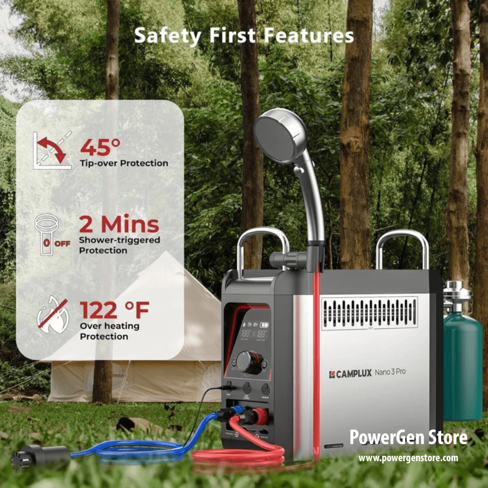 Camplux Nano 3 Pro Portable Propane Hot Water System