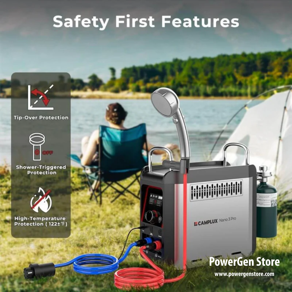 Camplux Nano 3 Pro Portable Propane Hot Water System