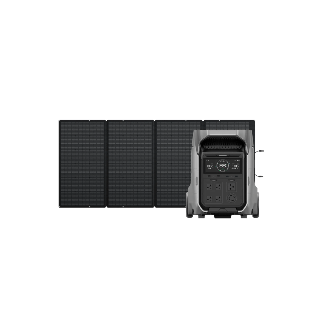 EcoFlow DELTA Pro 3 Portable Power Station + EcoFlow 400W Portable Solar Panel