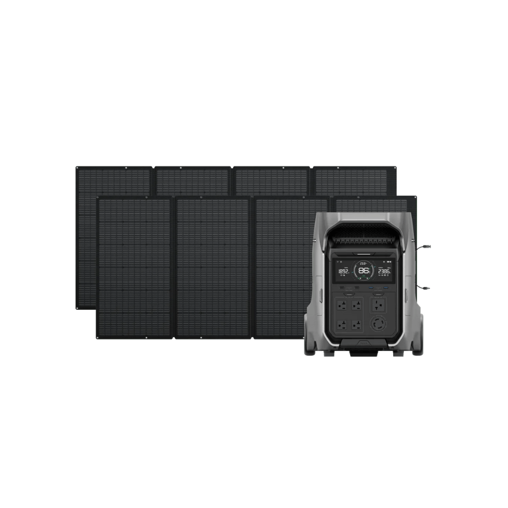 EcoFlow DELTA Pro 3 Portable Power Station + EcoFlow 400W Portable Solar Panel