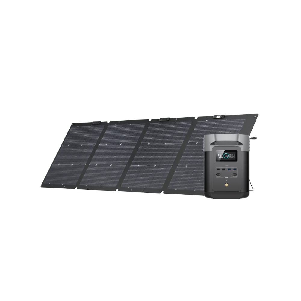 EcoFlow DELTA 2 + 110W Portable Solar Panel