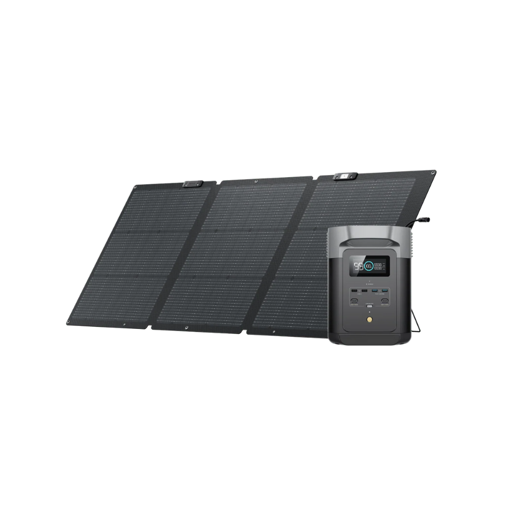 EcoFlow DELTA 2 + 160W Portable Solar Panel