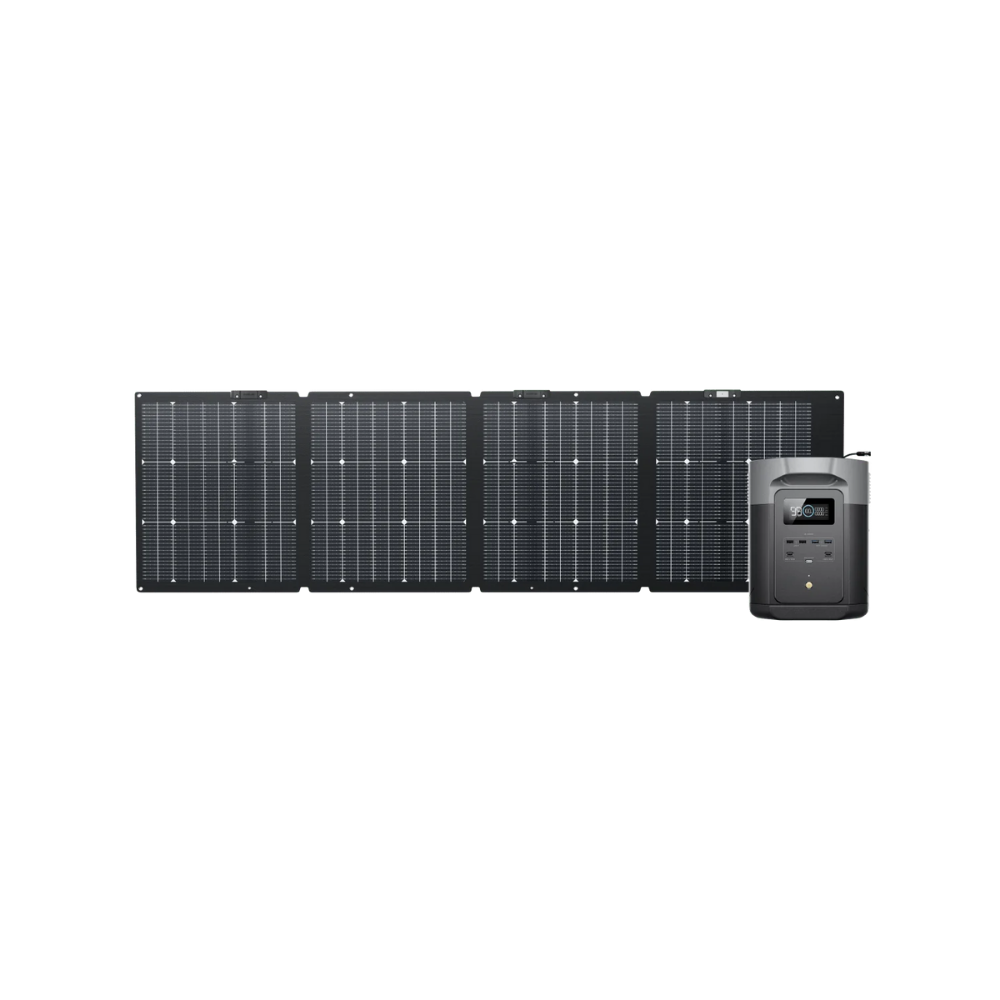 EcoFlow DELTA 2 Max + 220W Portable Solar Panel