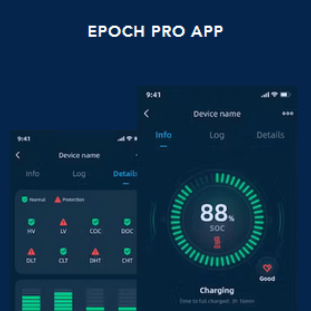 Epoch Batteries - 12V 50Ah Essential Series - Bluetooth LiFePO4 Battery