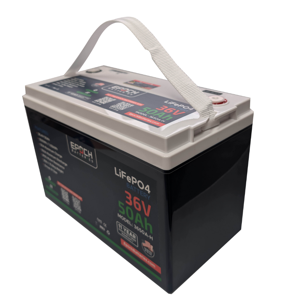 Epoch Batteries - 36V 50Ah Essential Series - Bluetooth & Heated LiFePO4 Battery