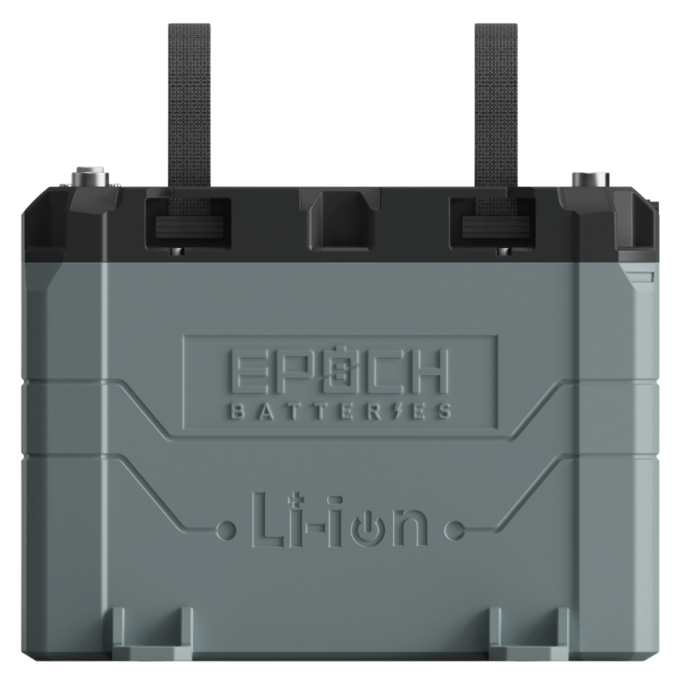 Epoch Batteries - 24V 100Ah LiFePO4 Lithium Battery - Bluetooth, Heating, Waterproof