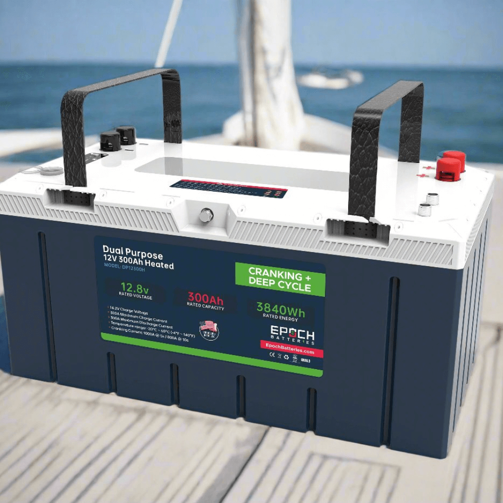 Epoch Batteries - 12V 300Ah Pro Series - LiFePO4 Cranking & Deep Cycle Lithium Battery (Dual Purpose)