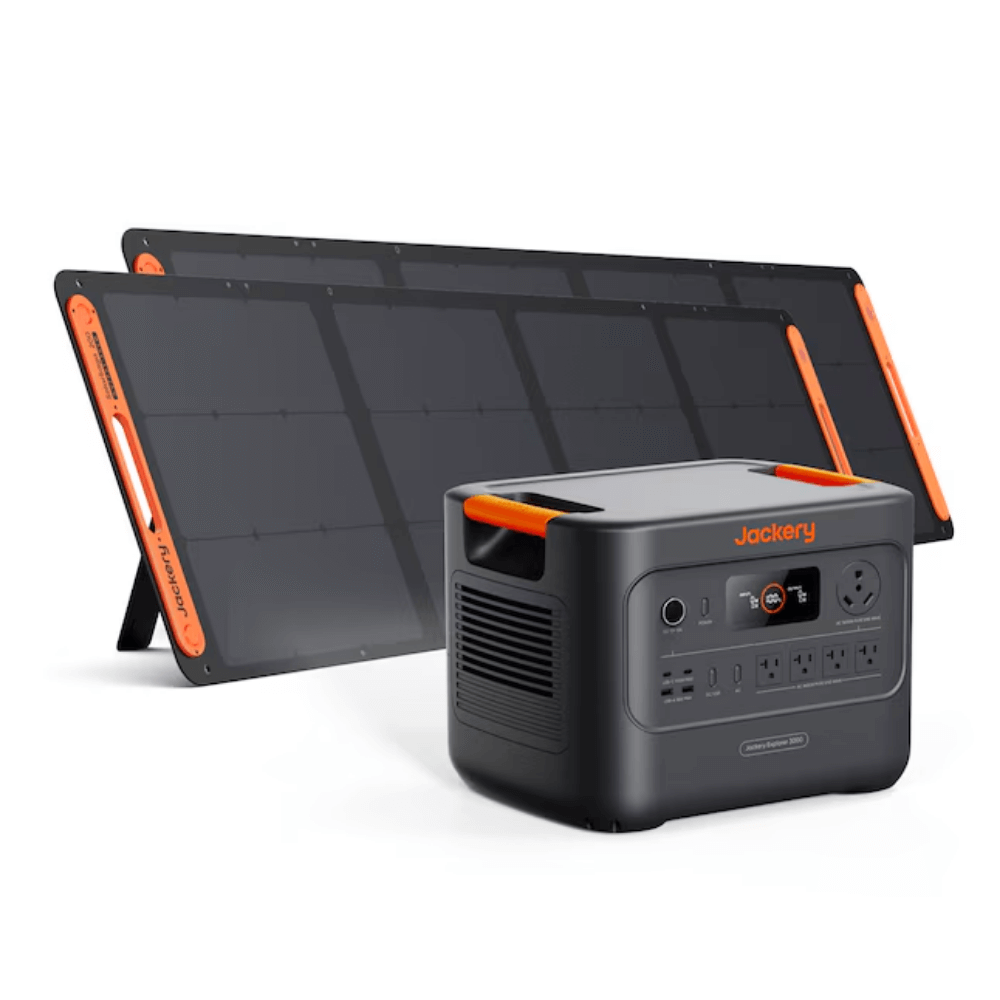 Jackery Explorer 3000 v2 Portable Power Station + 200W Panel x 2