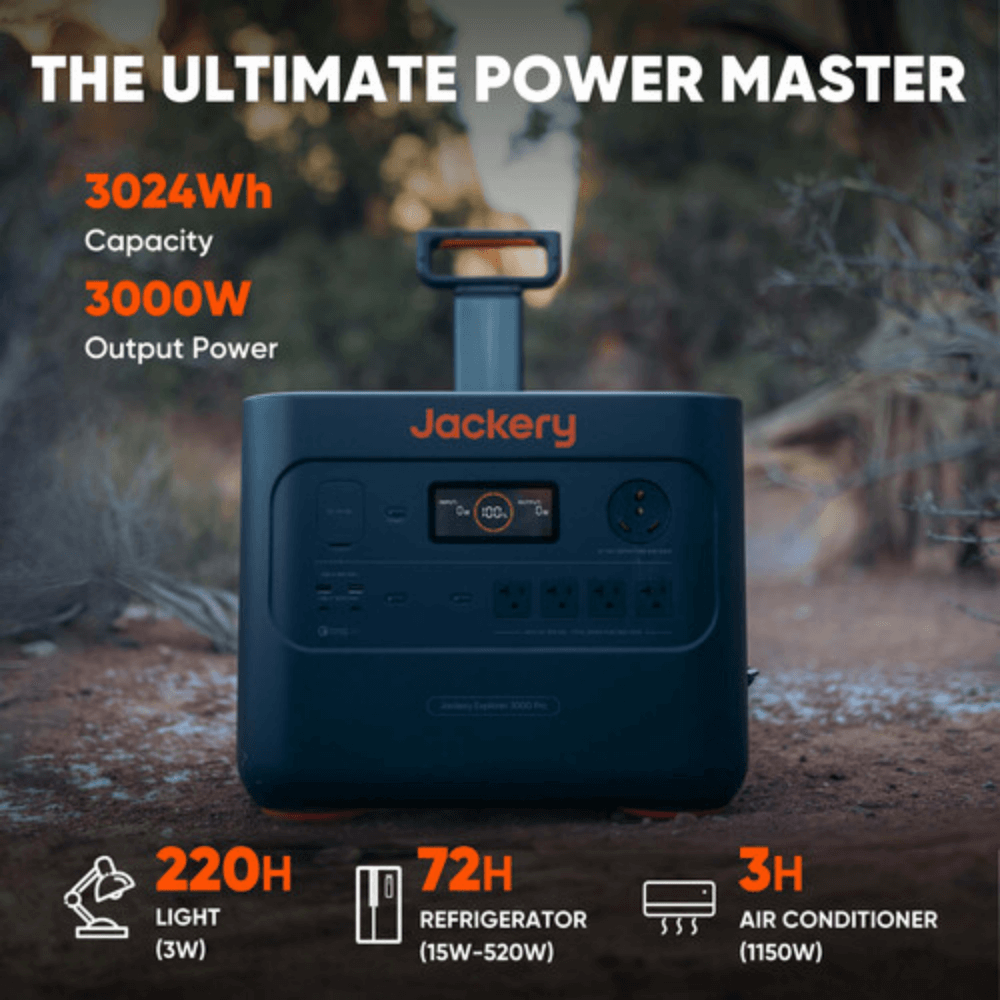 Jackery Explorer 3000 Pro + SolarSaga 200W x 1