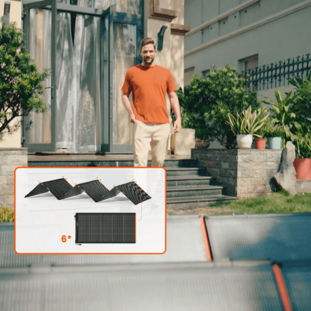 Jackery Explorer 2000 V2 Portable Power Station + 1 SolarSaga 500 X