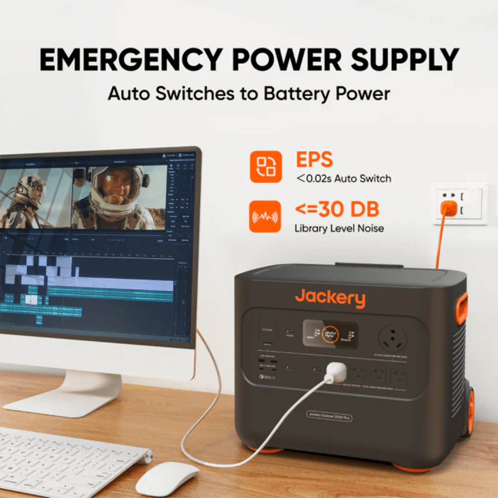 Jackery Explorer 2000 Plus Portable Power Station + SolarSaga 500 X