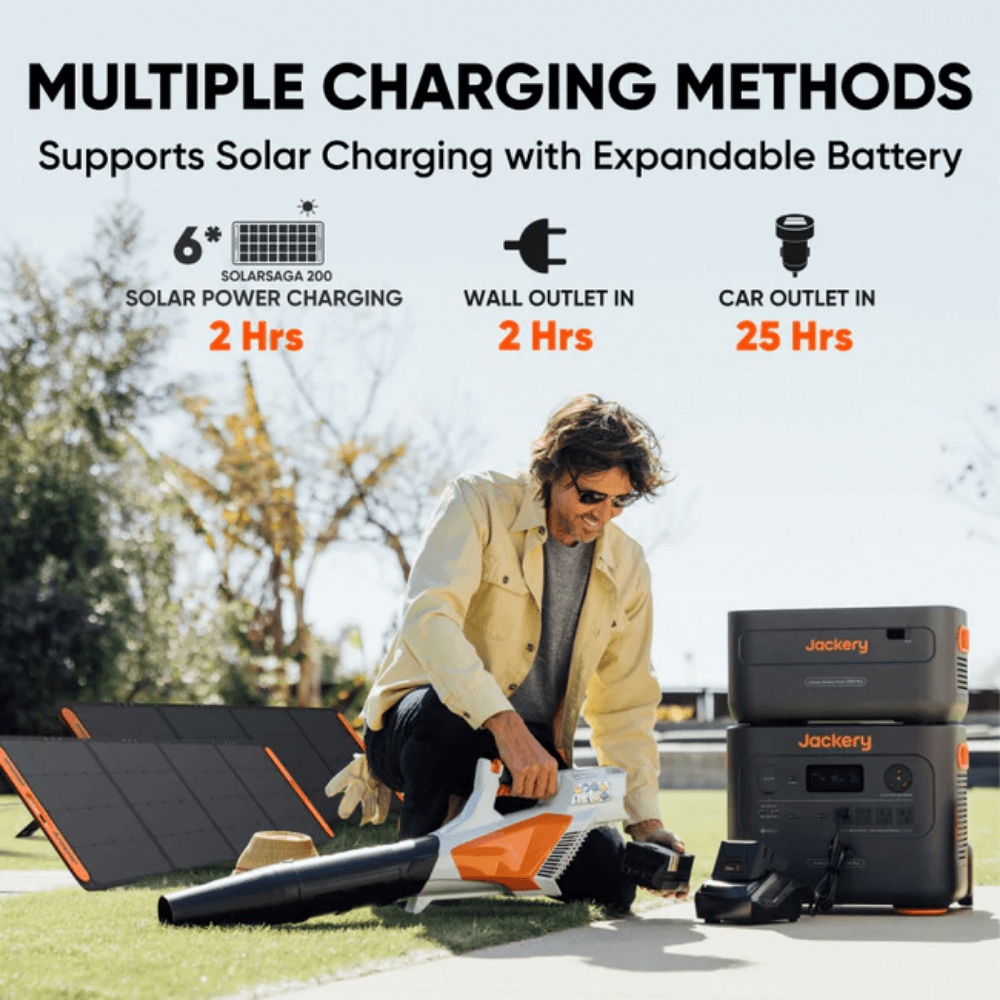 Jackery Explorer 2000 Plus Portable Power Station + SolarSaga 500 X