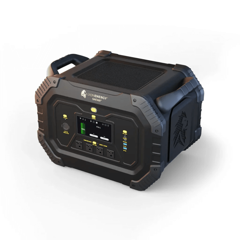 Lion Energy -Lion Safari Portable Generator, 1,612Wh LiFePO4