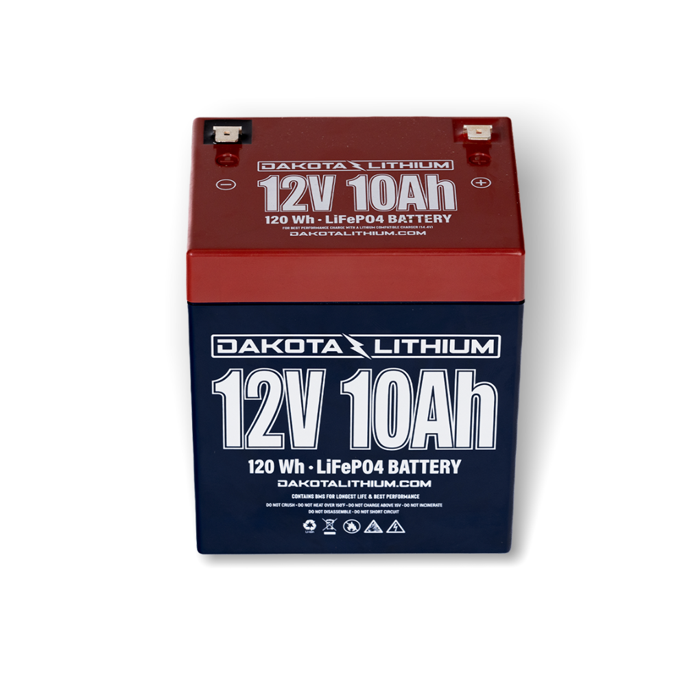 Dakota Lithium 12V 10Ah Mini Deep Cycle LiFePO4 Battery