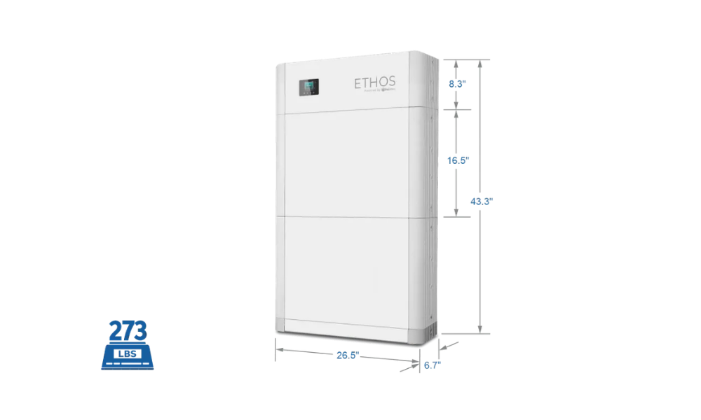 BigBattery ETHOS 48V 10.24kWh LiFePO4 Home Battery Backup – 2 Module | K0948