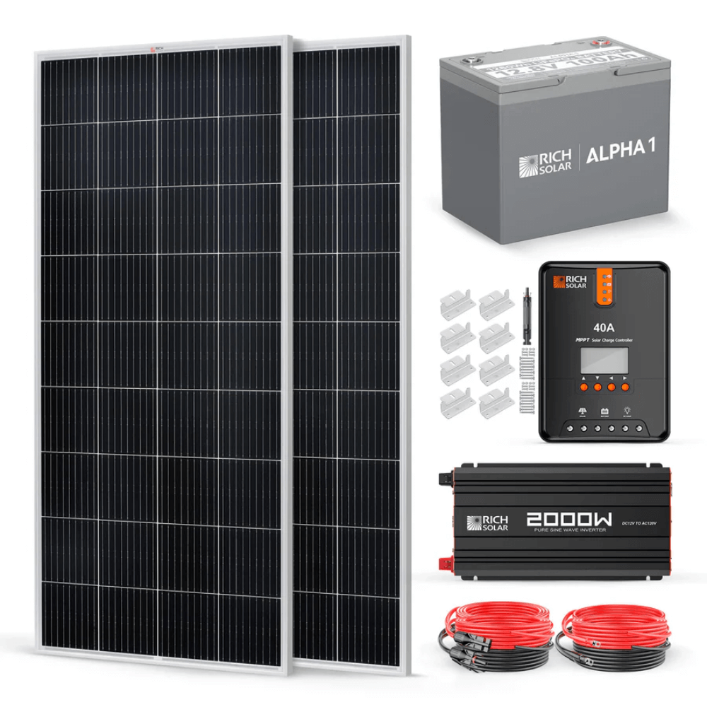RICH SOLAR -Rich Solar 400 Watt Complete Solar Kit - Sku RS-CK400
