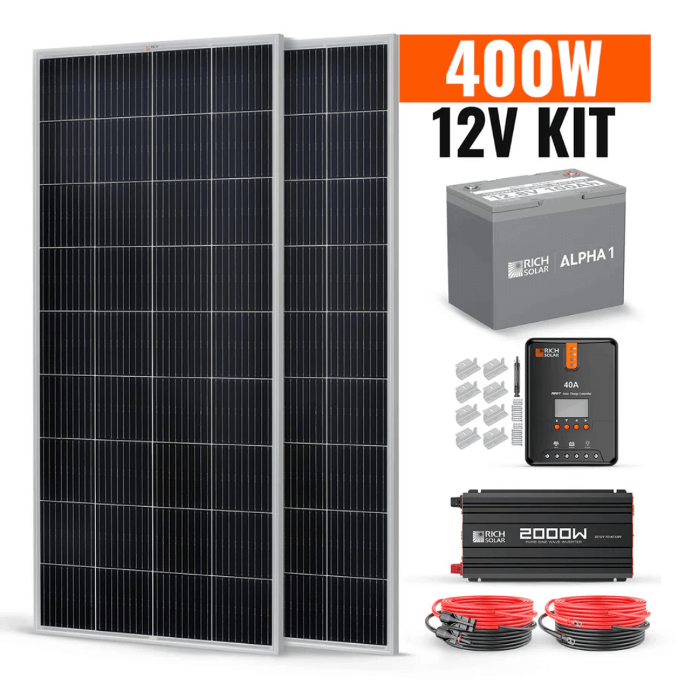 RICH SOLAR -Rich Solar 400 Watt Complete Solar Kit - Sku RS-CK400