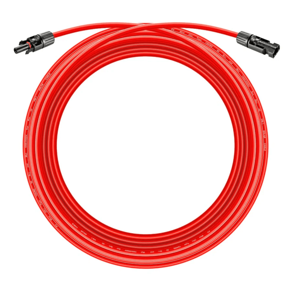 RICH SOLAR - 10 Gauge Solar Panel Extension Cable with Male and Female Solar Connector Ends