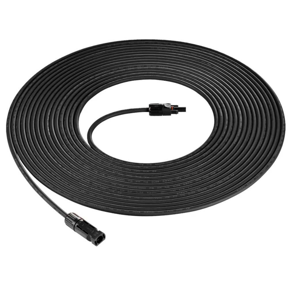RICH SOLAR - 10 Gauge Solar Panel Extension Cable with Male and Female Solar Connector Ends