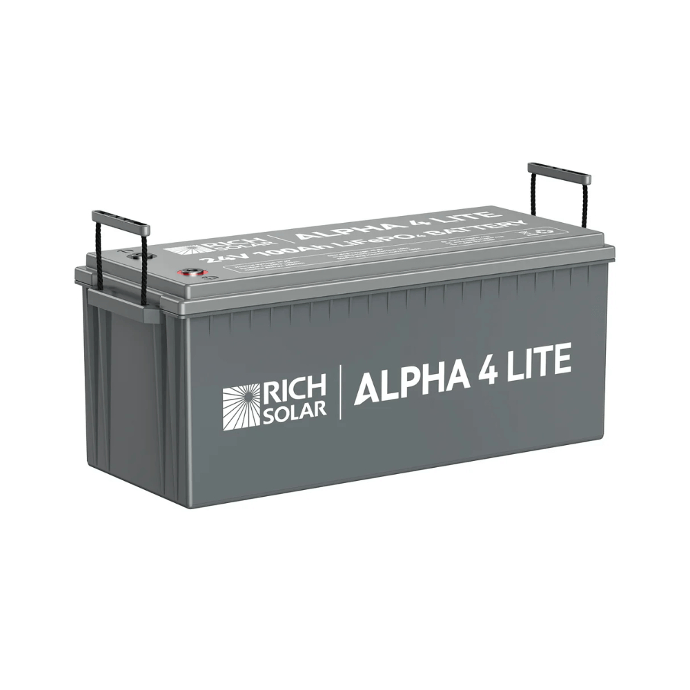 RICH SOLAR -24V 100Ah LiFePO4 Lithium Iron Phosphate Battery