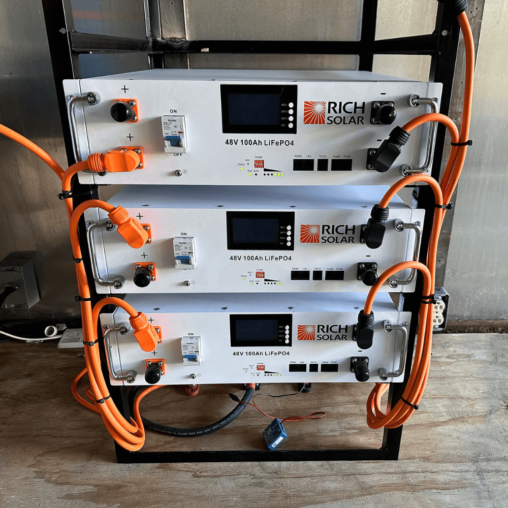 RICH SOLAR - ALPHA 5 | 48V 100Ah LiFePO4 Battery | Premium 48V Server Rack Lithium Battery