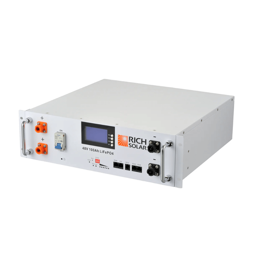 RICH SOLAR - ALPHA 5 | 48V 100Ah LiFePO4 Battery | Premium 48V Server Rack Lithium Battery