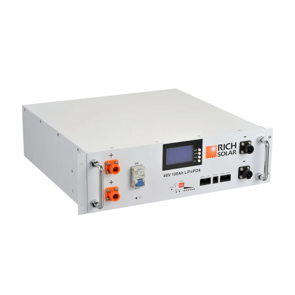 RICH SOLAR - ALPHA 5 | 48V 100Ah LiFePO4 Battery | Premium 48V Server Rack Lithium Battery