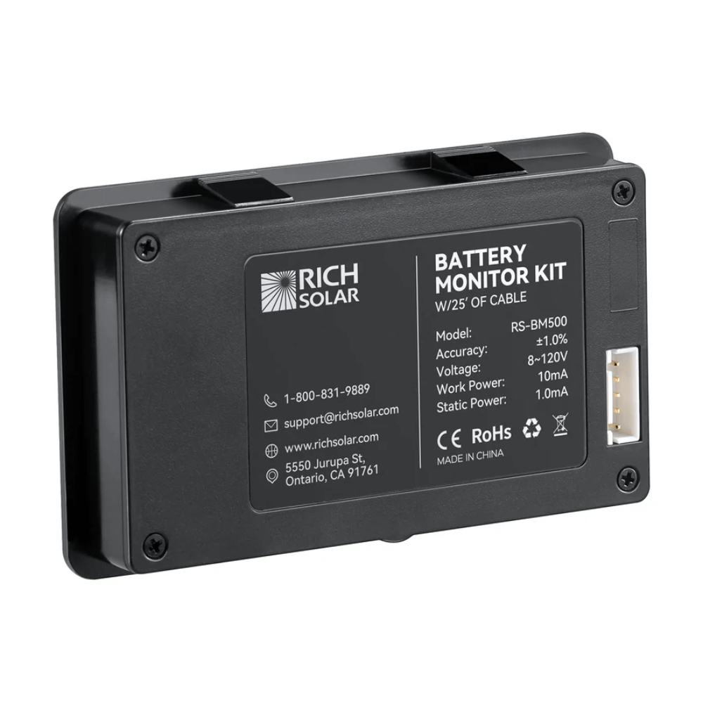 RICH SOLAR 500 Amp Battery Monitor with Shunt