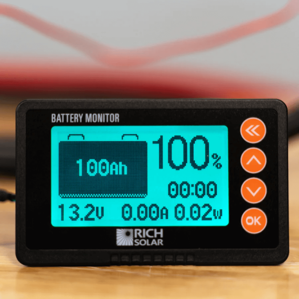 RICH SOLAR 500 Amp Battery Monitor with Shunt
