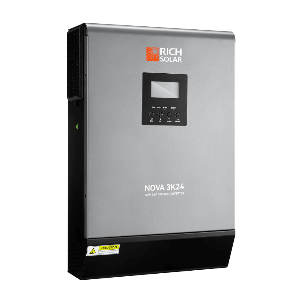 RICH SOLAR NOVA MAX 3K - 3000 Watt 24 Volt Off-Grid Hybrid Solar Inverter