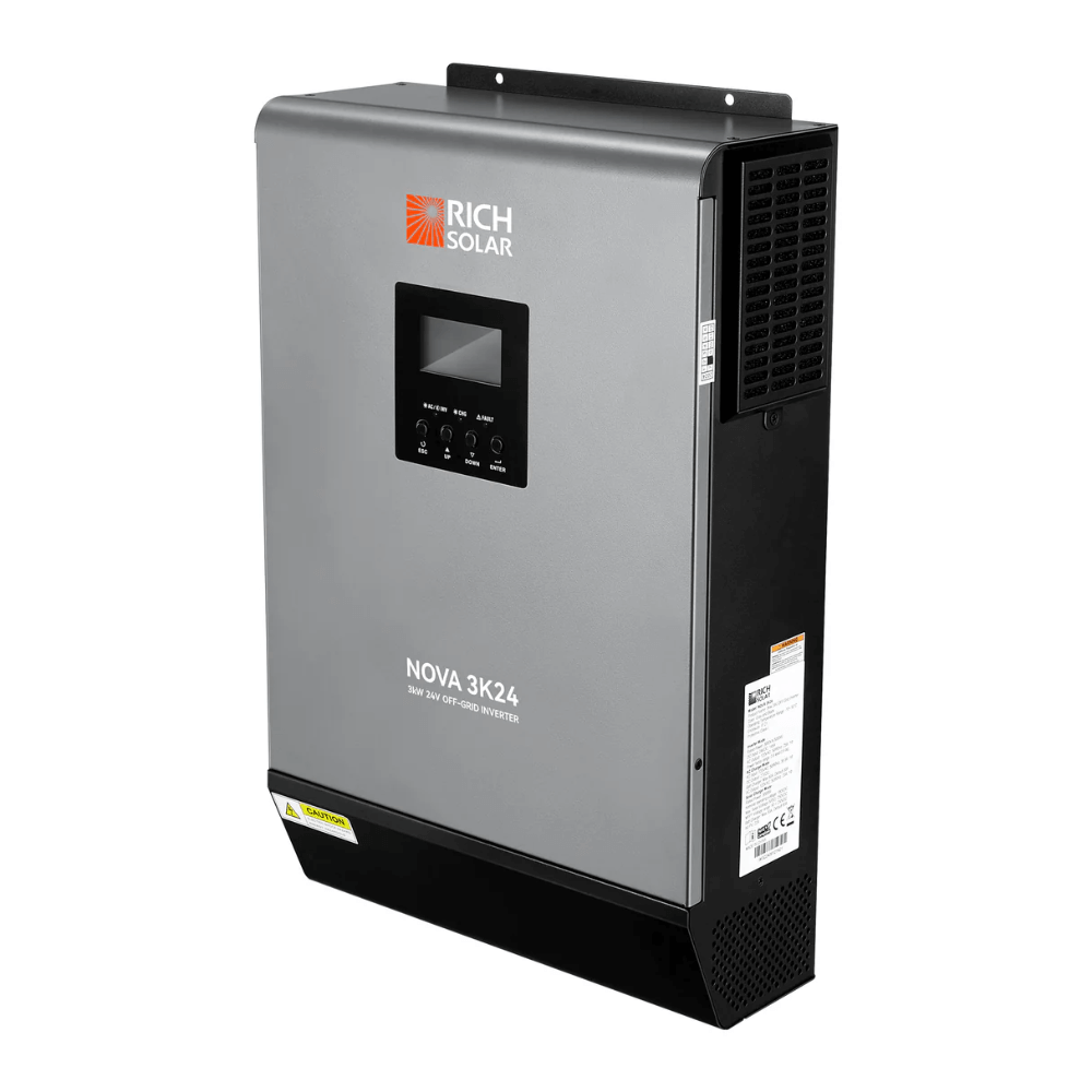 RICH SOLAR NOVA MAX 3K - 3000 Watt 24 Volt Off-Grid Hybrid Solar Inverter