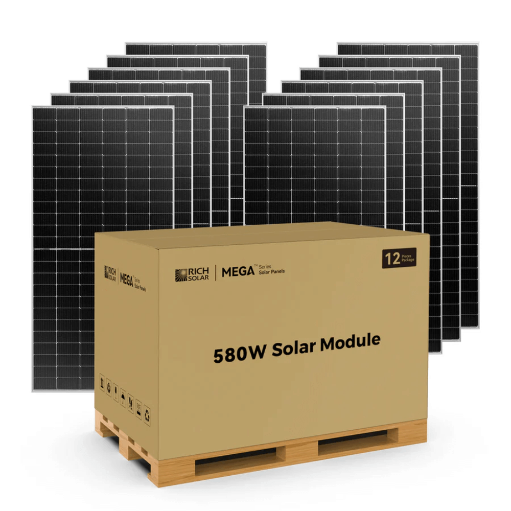 RICH SOLAR - MEGA 580 BIFACIAL - 580 Watt Bifacial Solar Panel