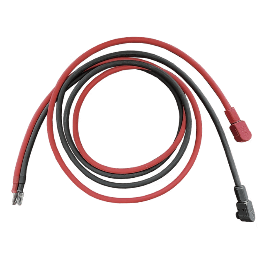 RUiXU 4AWG Cable-5/16” Lugs + Pluggable Battery Pole Connector -Black and Red